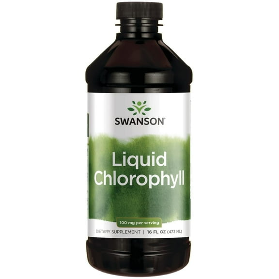 Swanson Liquid Chlorophyll - Water-Soluble Chlorophyll Derived from Alfalfa Leaf - Promotes Immune Support and Natural Energy with Natural Ingredients - (16 fl oz Bottle)