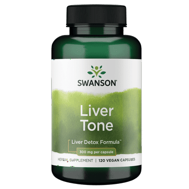 Swanson Liver Tone Liver Detox Formula 300 mg 120 Veggie Capsules