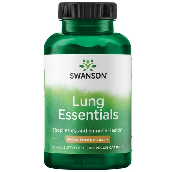 Swanson Lung Essentials 500 mg 120 Veggie Capsules