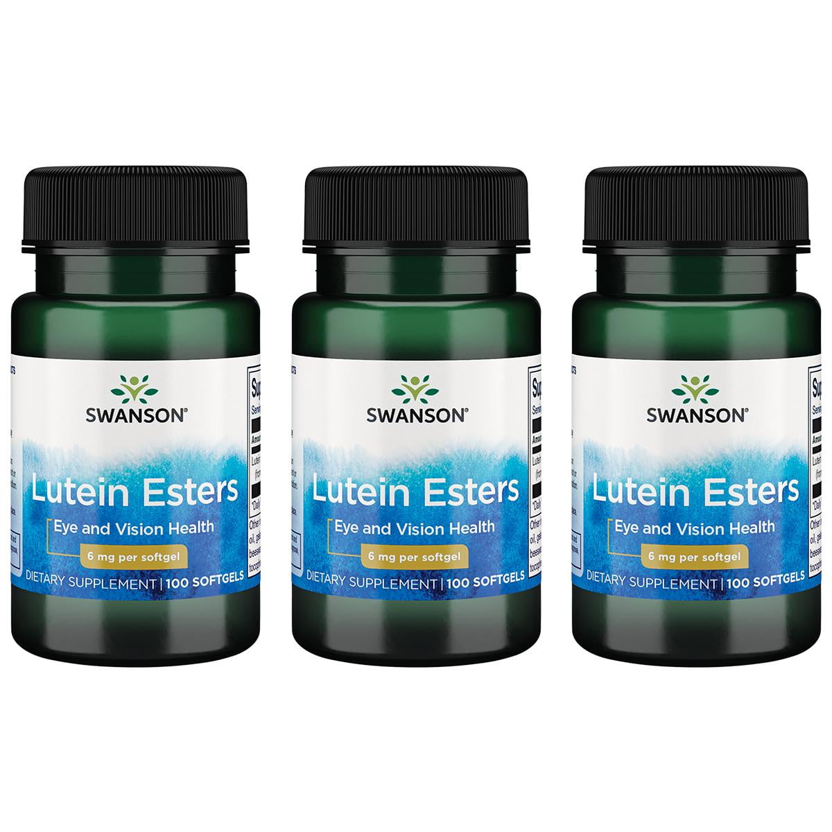 Swanson Lutein Esters Featuring Lutemax 6 mg 100 Sgels 3 Pack