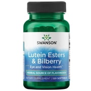 Swanson Lutein & Bilberry 6/20 Milligrams 120 Sgels