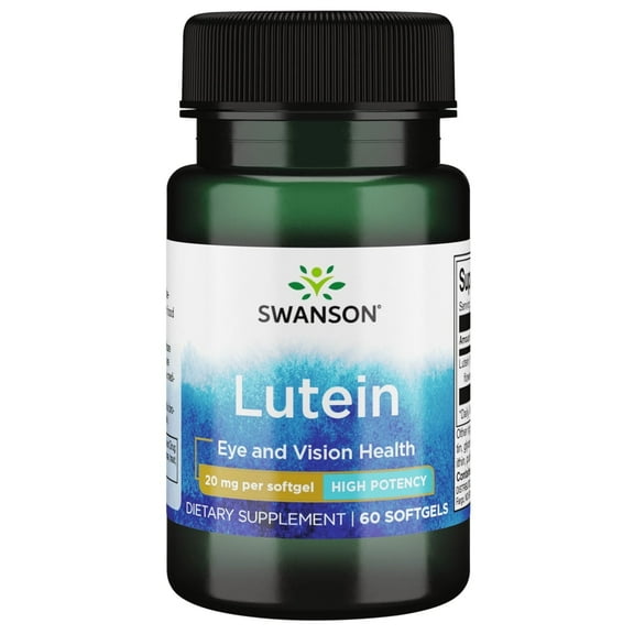 Swanson Lutein - High Potency 20 mg 60 Softgels