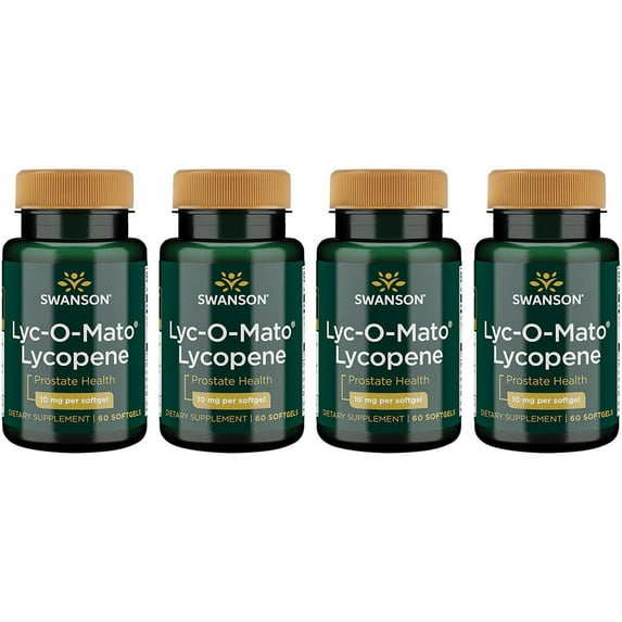 Swanson Lyc-O-Mato Lycopene 10 mg 60 Sgels 4 Pack
