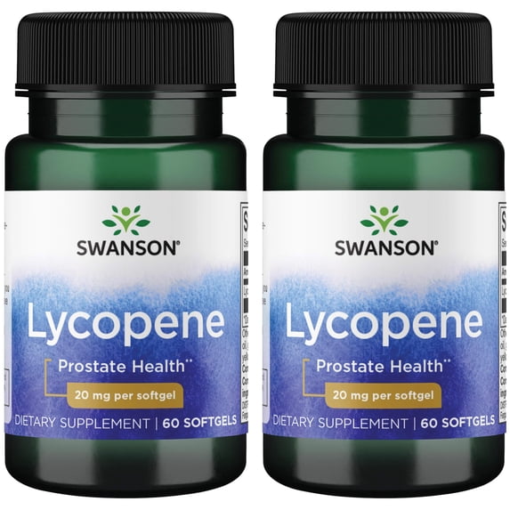 Swanson Lycopene 20 mg 60 Sgels 2 Pack