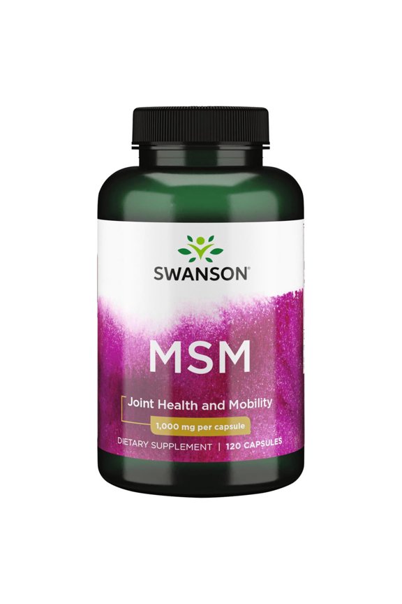 MSM - Essential Minerals Promoting Mobility and Joint Health Support - Helps to Maintain Connective Tissue Health Including Cartilage, Collagen, and Hair - (120 Capsules, 1000mg Each)