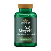 Swanson Magnesium L-Threonate - Mineral Supplement Promoting Nervous System Health - May Support Cognitive Health, Learning & Memory - (90 Veggie Capsules)