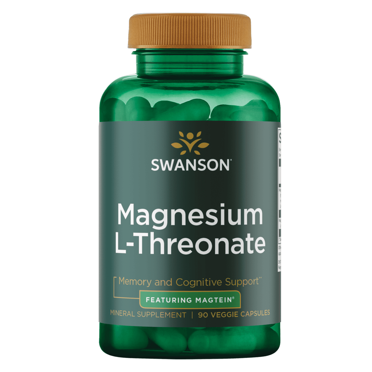 Swanson Magnesium LThreonate Featuring Magtein 90 Veggie Capsules