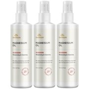 Swanson Magnesium Oil Spray Zechstein Magnesium Soothes Muscles Nourishes Skin Stress Relief Sleep Rapid Absorption Dr. Barbara Hendels Formula 8 fl oz 237 ml Liquid 3 Pack
