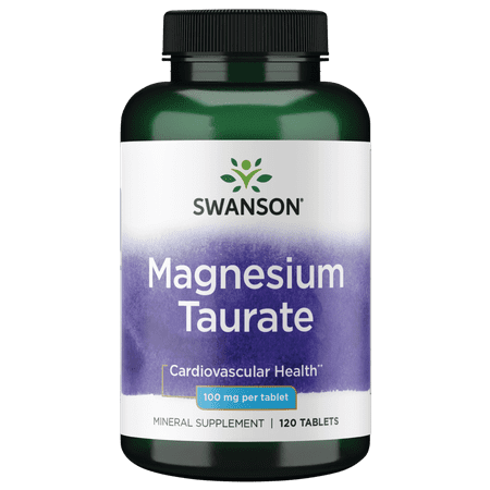 Swanson Magnesium Taurate 100 mg 120 Tablets