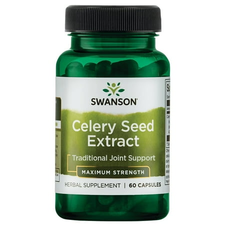 Swanson Maximum Strength Celery Seed Extract Capsules, 150 mg, 60 Count