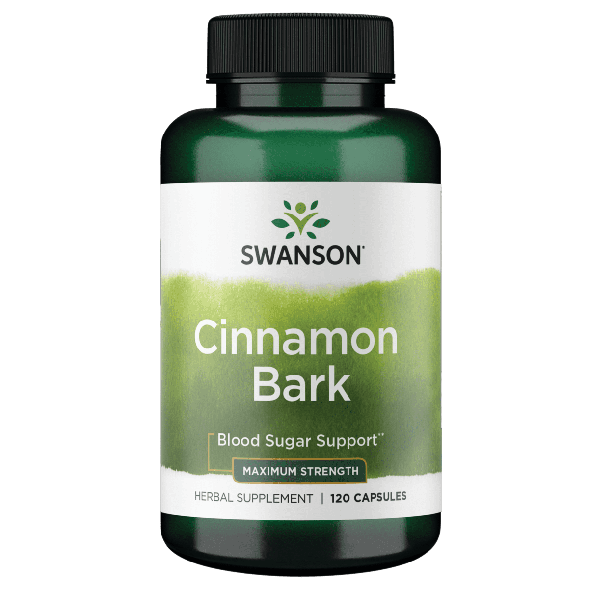 Swanson MaximumStrength Cinnamon Bark 120 Capsules
