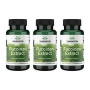 Swanson Maximum Strength Fucoidan Extract - Herbal Supplement Promoting Immune System Function - Natural Formula Supporting Overall Health - 60 Veggie Capsules, 500mg Each 3 Pack