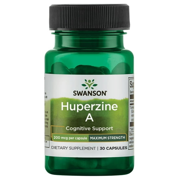 Swanson Maximum-Strength Huperzine A 200 mcg 30 Capsules