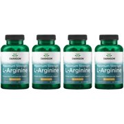 Swanson Maximum Strength L-Arginine 850 mg 90 Caps 4 Pack
