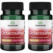Swanson Maximum-Strength Octacosanol 20 Milligrams 30 Capsules 2 Pack
