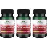 Swanson Maximum-Strength Octacosanol 20 Milligrams 30 Capsules 3 Pack