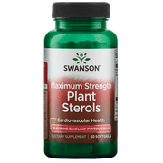 Swanson Maximum Strength Plant Sterols with CardioAid Phytosterols, 60 Softgels