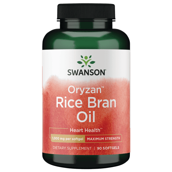 Swanson Maximum Strength Rice Bran Oil Oryzan 1,000 mg 90 Softgels