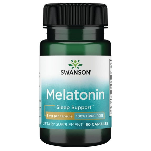 Swanson Melatonin 3 mg 60 Capsules