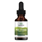Swanson Milk Thistle Liquid Extract Alcohol- and Sugar-Free 1 fl oz Liquid