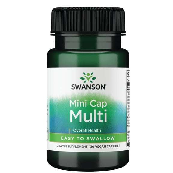 Swanson Mini Cap Multi - Easy to Swallow 30 Veg Caps