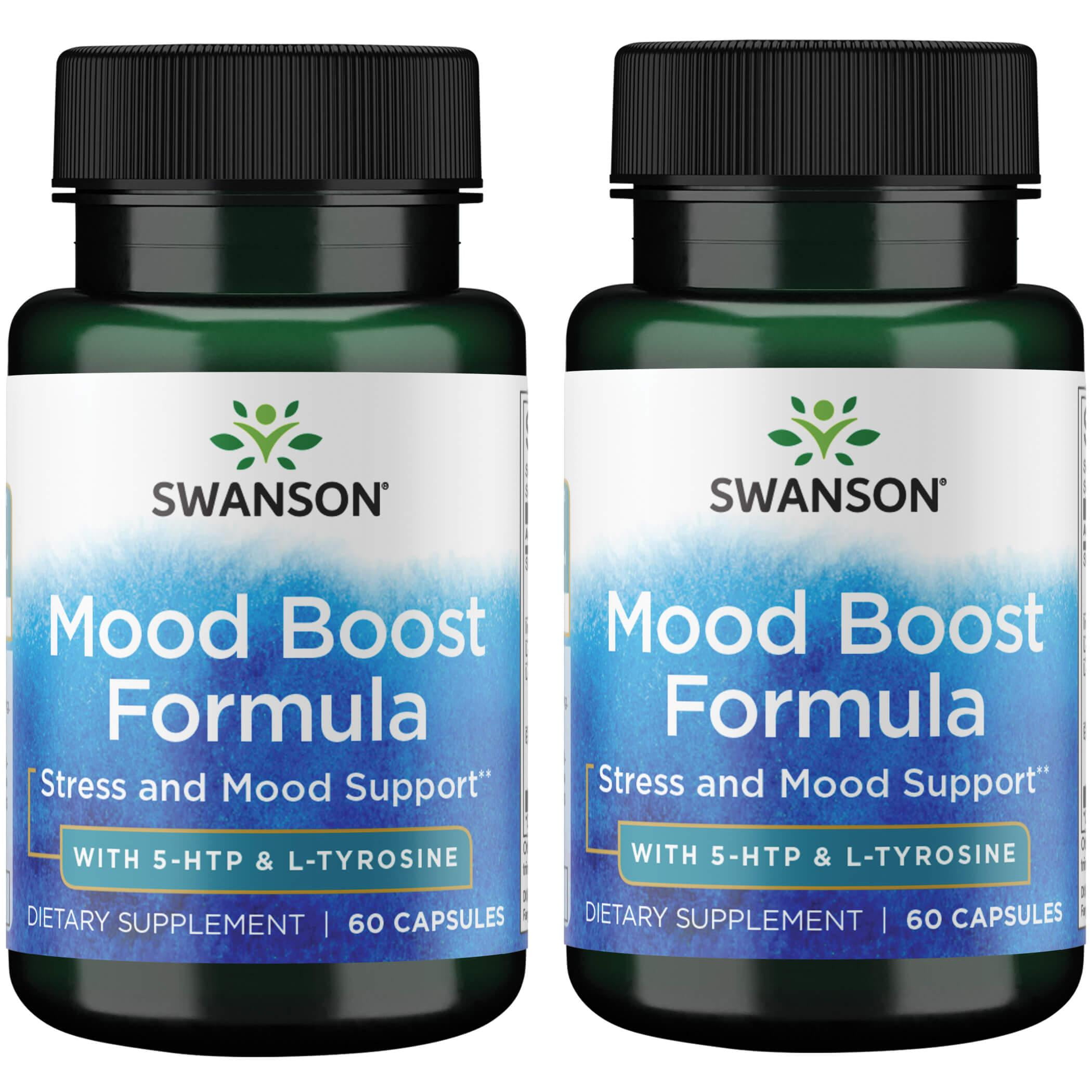 Swanson Mood Boost Formula with 5Htp & LTyrosine 60 Caps 2 Pack