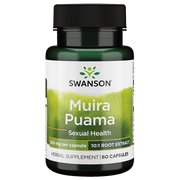 Swanson Muira Puama (10:1) 250 mg 60 Capsules