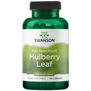 Swanson Mulberry Leaf Capsules, 500 mg, 120 Count