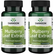 Swanson Mulberry Leaf Extract 500 mg 60 Caps 2 Pack