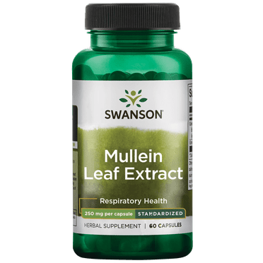 Swanson Mullein Leaf Extract - Standardized 250mg 60 Capsules