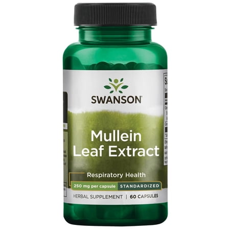 Swanson Mullein Leaf Extract - Standardized 250mg 60 Capsules