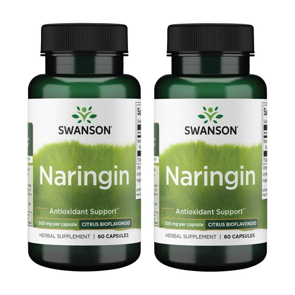 Swanson Naringin 500 Milligrams 60 Capsules 2 Pack
