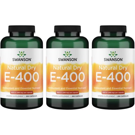 Swanson Natural Dry E-400 400 Iu (268 mg) 250 Caps 3 Pack