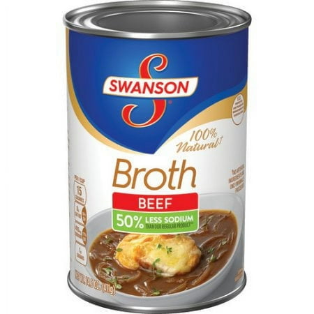 Swanson Natural Goodness 100% Natural Low Sodium Beef Broth (Pack of 18)