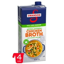 Swanson Natural Goodness Lower Sodium Chicken Broth, 32 oz Carton