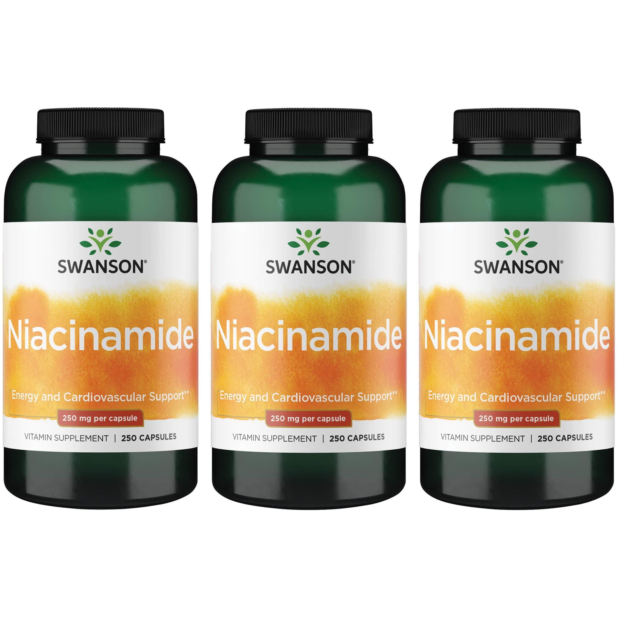 Swanson Niacinamide 250 Mg 250 Caps 3 Pack - Walmart.com