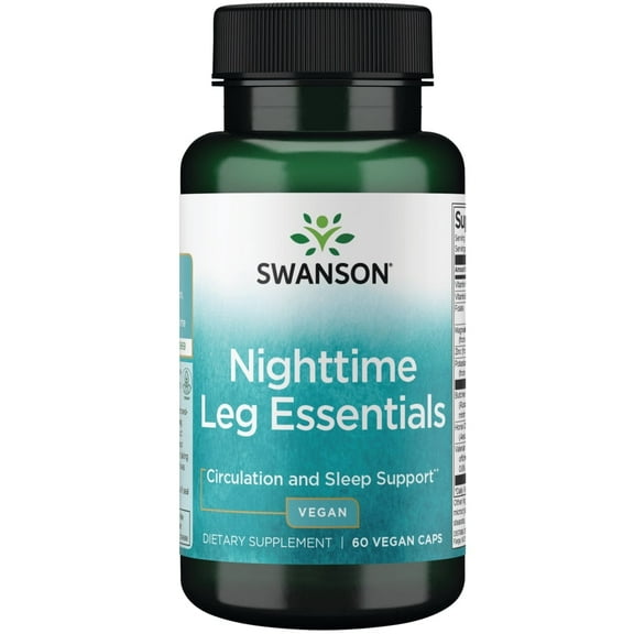 Swanson Nighttime Leg Essentials 60 Veggie Capsules