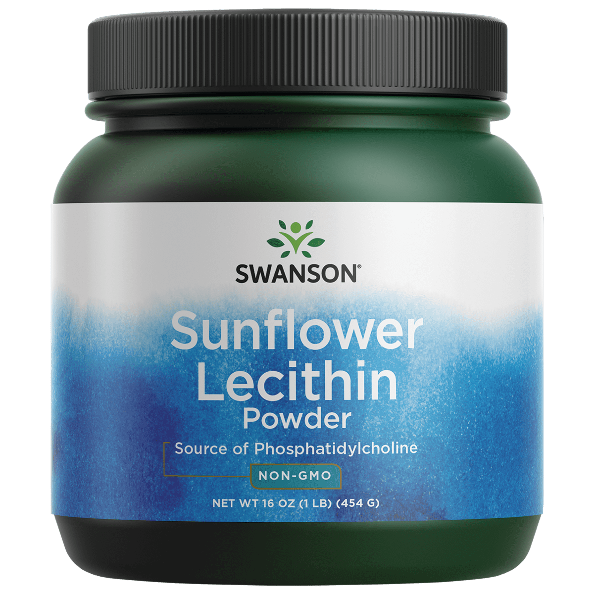 Swanson Nongmo Sunflower Lecithin Powder, 16 oz