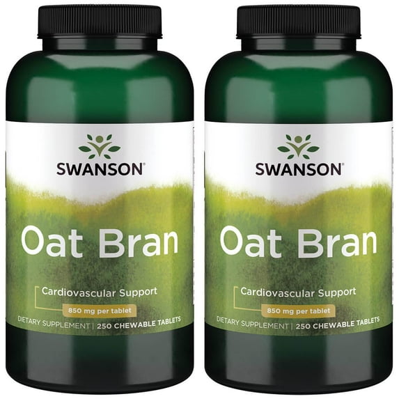 Swanson Oat Bran 850 mg 250 Chwbls 2 Pack