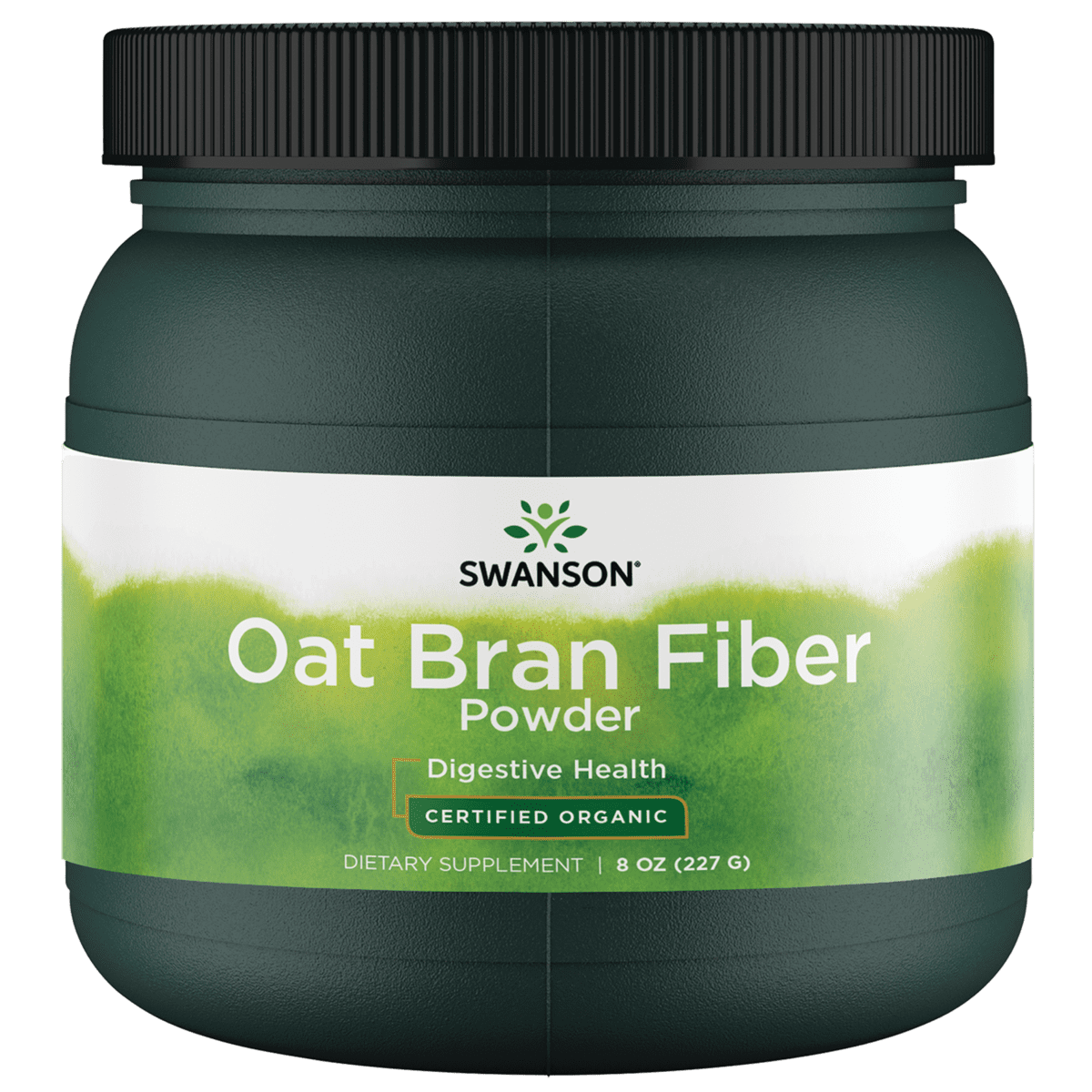 Swanson Oat Bran Fiber Powder Certified Organic 8 oz Powder