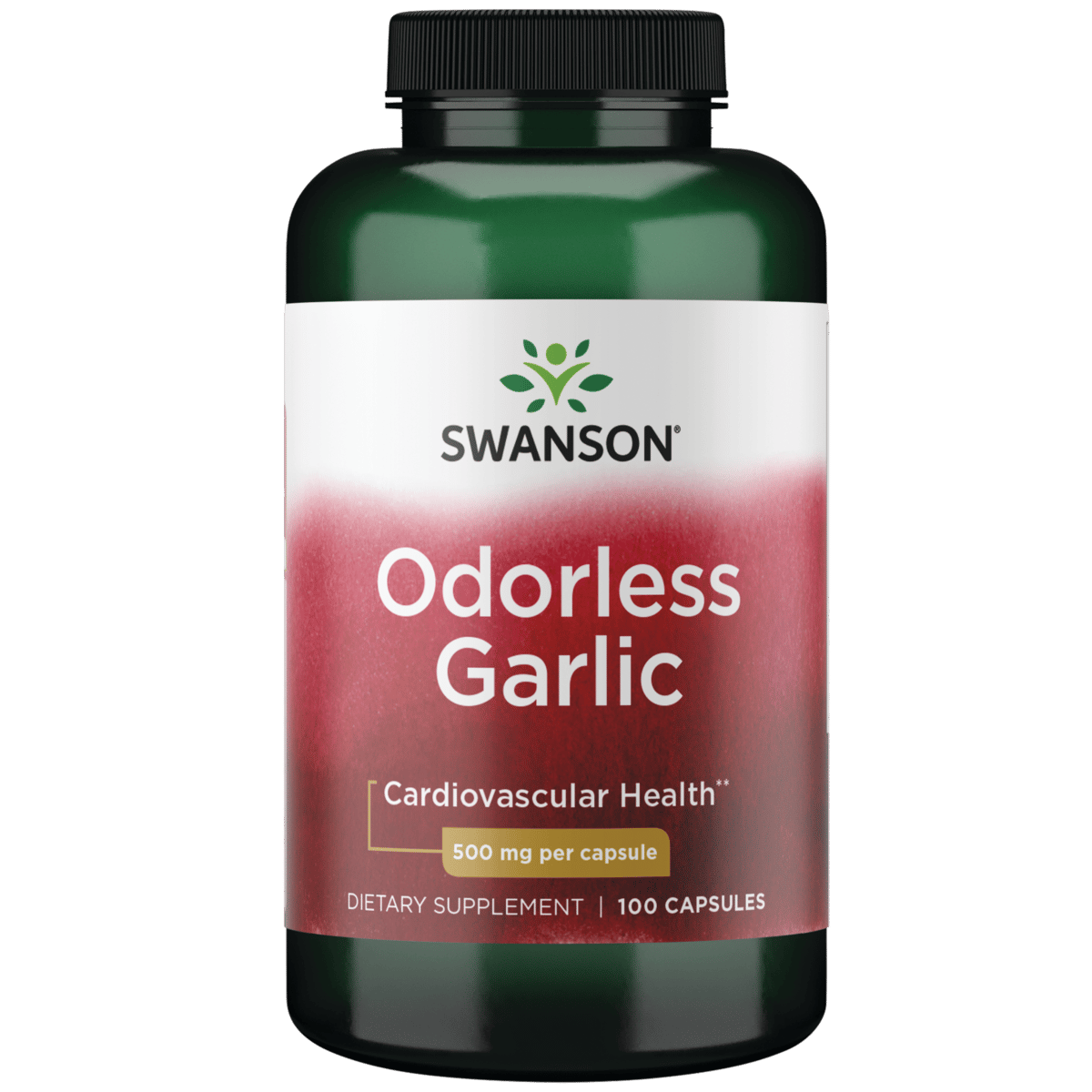 Swanson OdorControlled Garlic 500 mg 100 Capsules