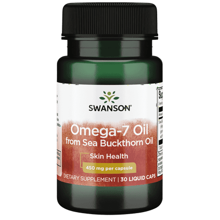 Swanson Omega-7 Oil From Sea Buckthorn Oil 450 mg 30 Liq Capsules