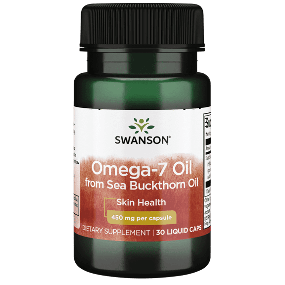 Swanson Omega-7 Oil From Sea Buckthorn Oil 450 mg 30 Liq Capsules
