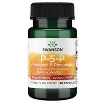 Swanson P-5-P (Pyridoxal-5-Phosphate) Coenzymated Vitamin B-6 40 Milligrams 60 Capsules