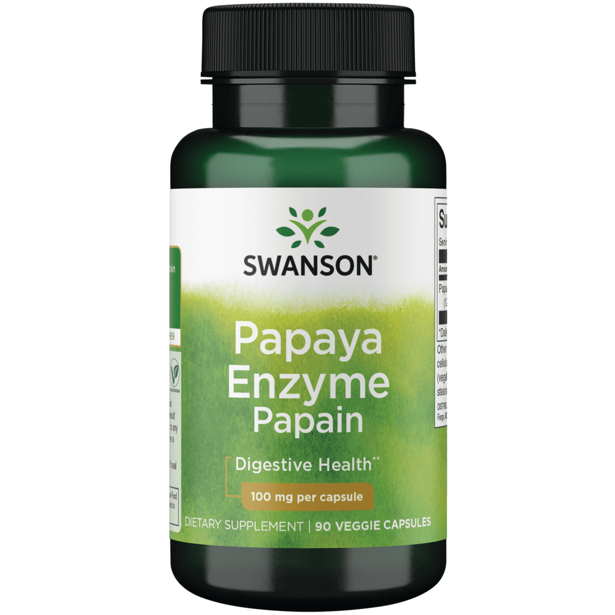 Swanson Papain Papaya Enzyme 100 mg 90 Veggie Capsules