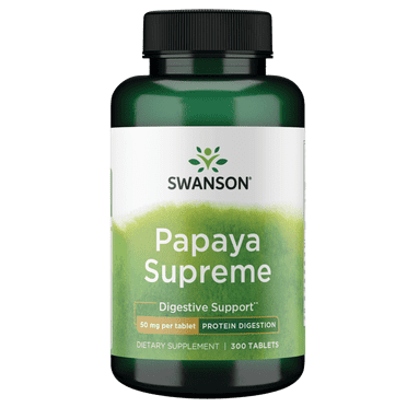 Swanson Papaya Supreme 50 mg 300 Tablets