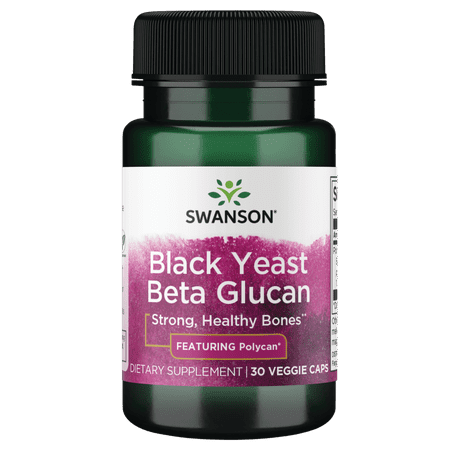 Swanson Polycan Black Yeast Beta Glucan 150 mg 30 Veggie Capsules