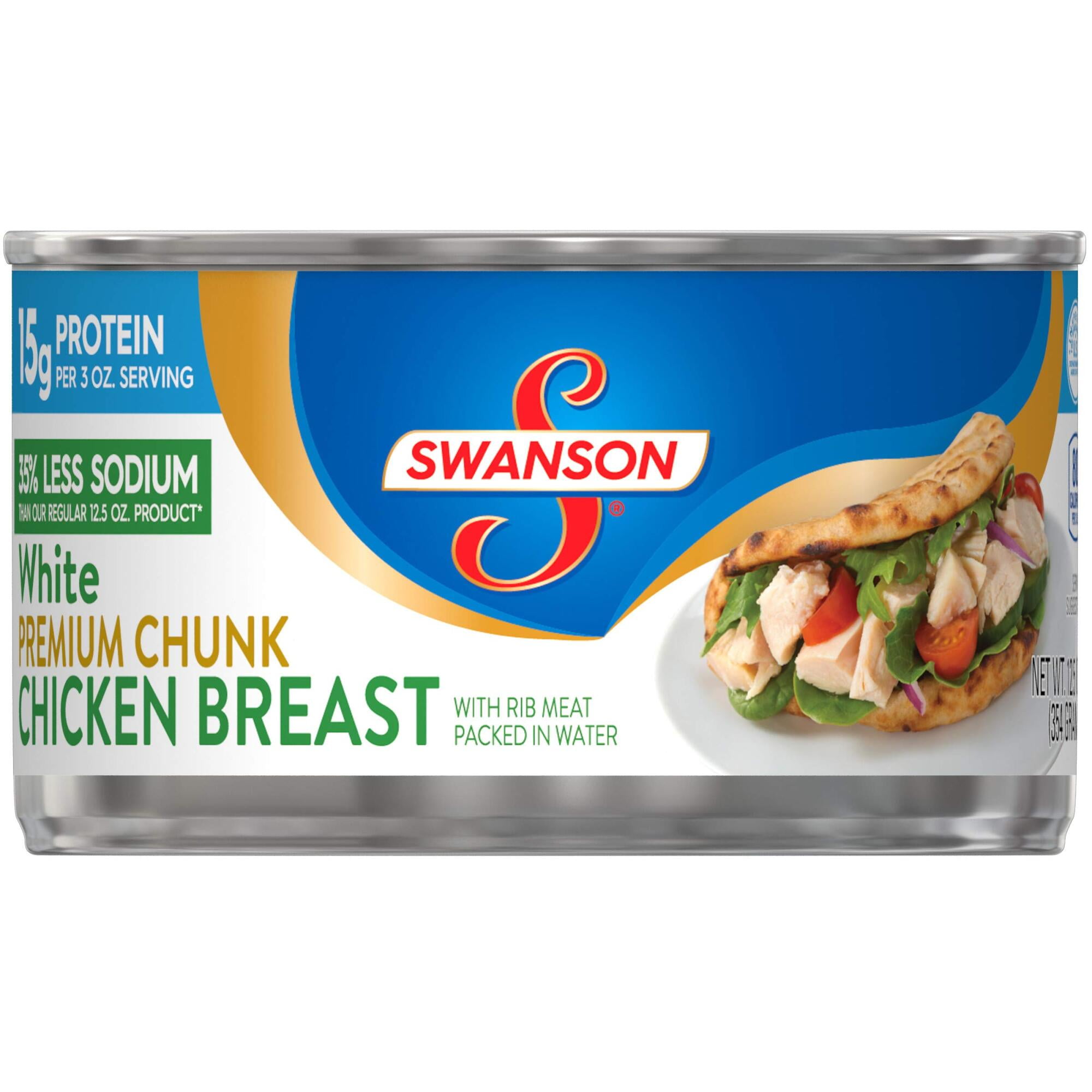 Swanson Premium White Chunk Chicken Breast (Pack of 18)