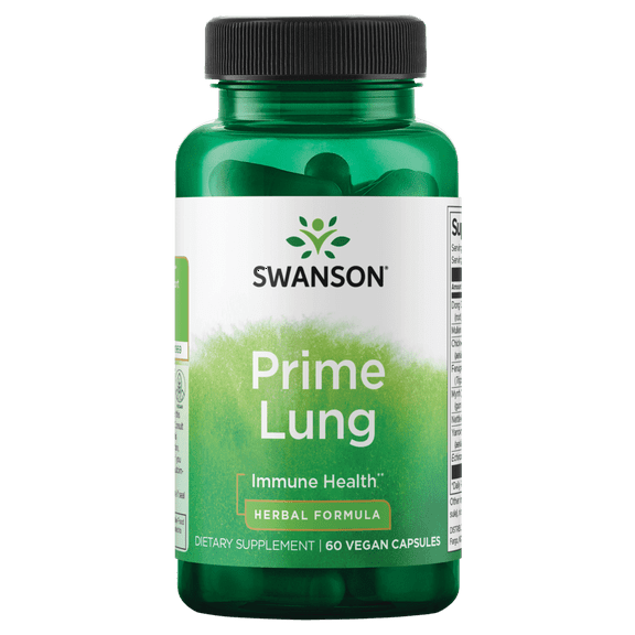 Swanson Prime Lung 60 Veggie Capsules