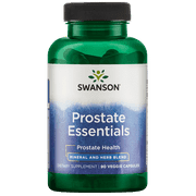 Swanson Prostate Essentials - Mineral and Herbal Supplement Promoting Prostate Health Support - Zinc andSaw Palmetto Formula Aiding Urinary Tract Flow and Bladder Control -(90 Veggie Capsules) 1 Pack